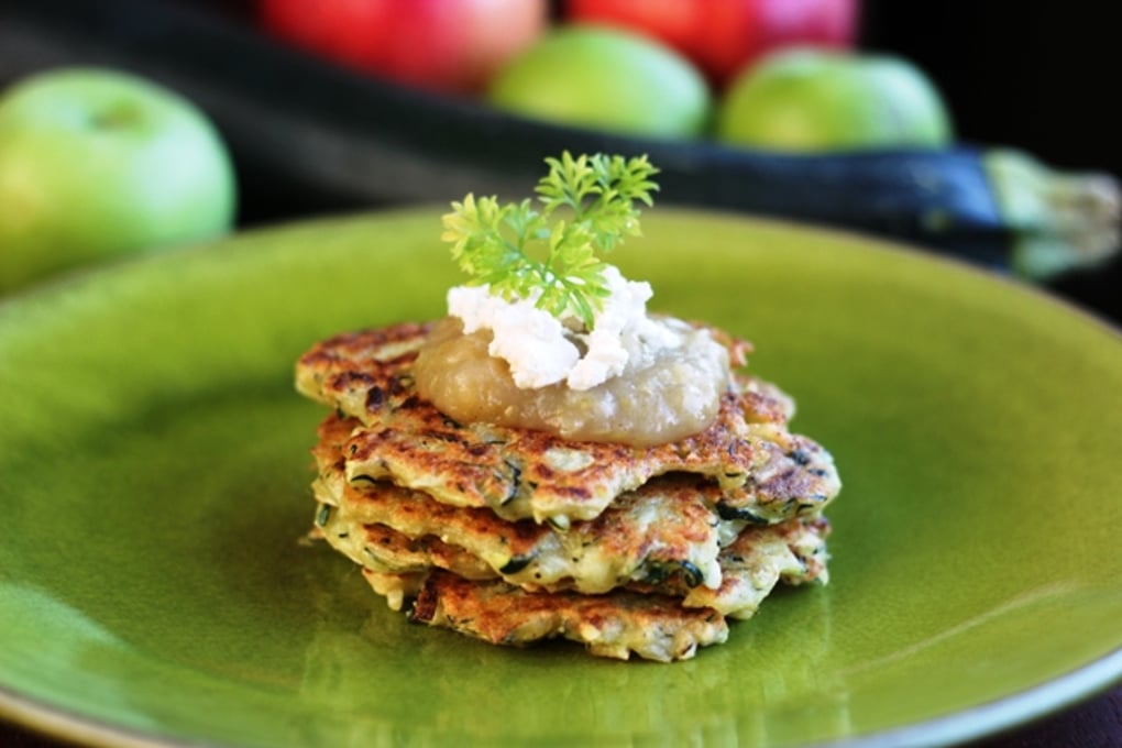 zucchini apple pancakes