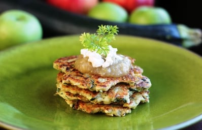 zucchini apple pancakes