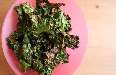 Kale Chips in Bowl