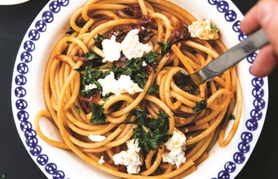 Caramelized Red Onion Pasta Photo