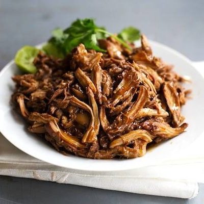 Honey Glazed Crockpot Chicken Adobo - simple pantry ingredients, hardly any hands-on time, 200 calories. | https://drop-fat.today