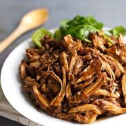 Honey Glazed Crockpot Chicken Adobo - simple pantry ingredients, hardly any hands-on time, 200 calories. | https://drop-fat.today