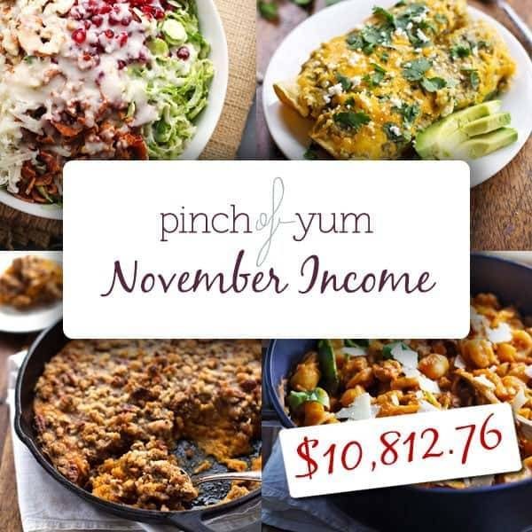 Total Blog Income for November Total Blog Income for November collage of images.